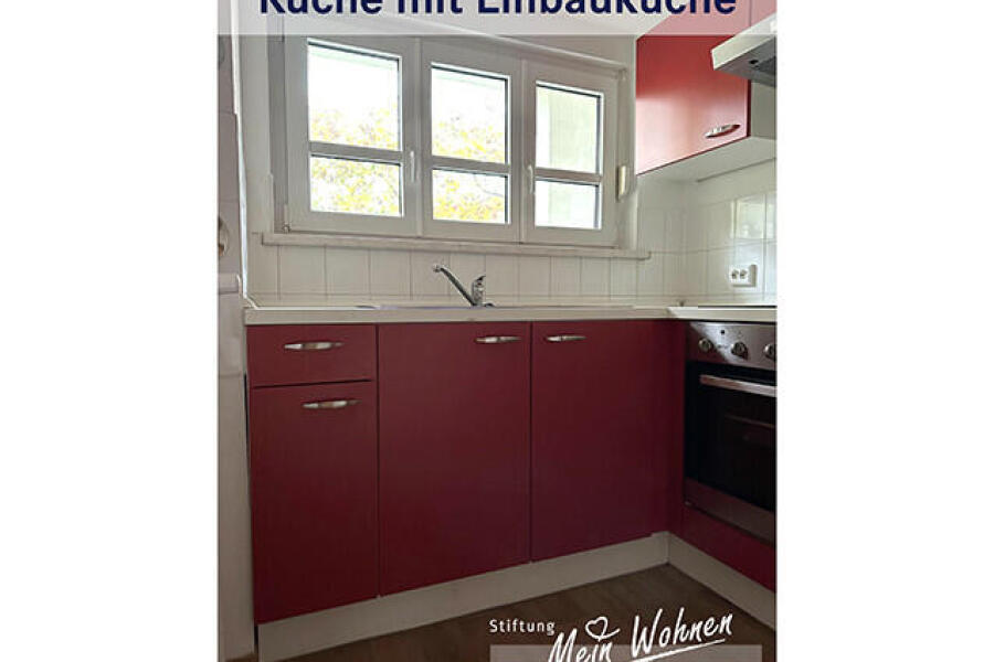 Küche mit Einbauküche