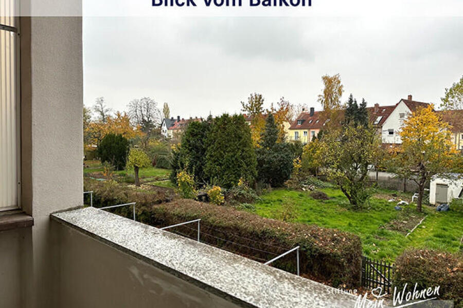 Blick vom Balkon