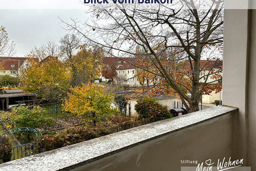 Blick vom Balkon