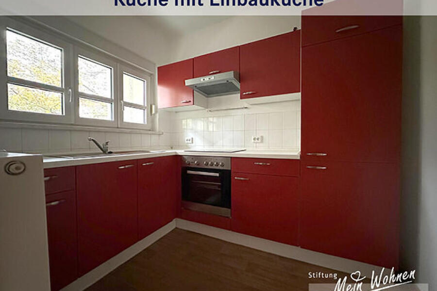 Küche mit Einbauküche