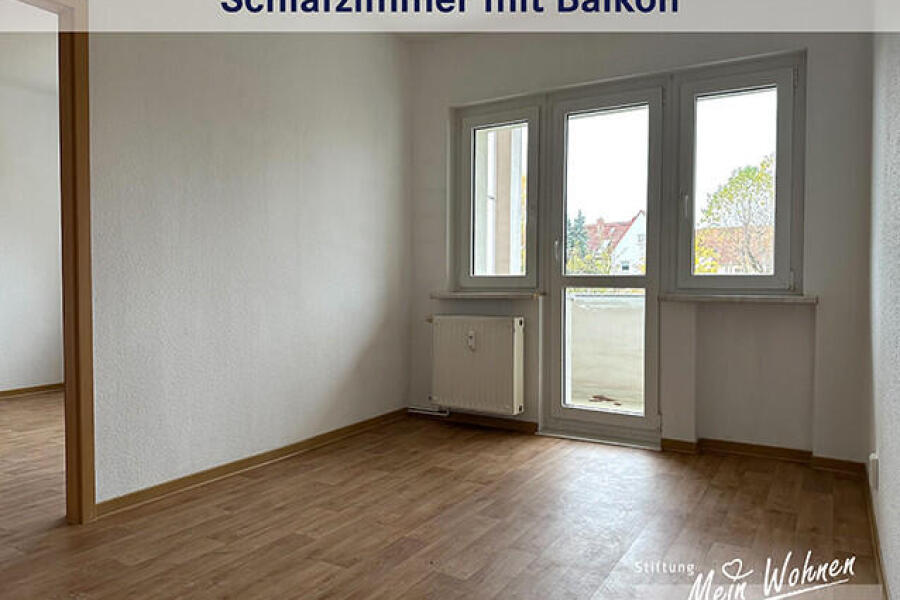 Schlafzimmer mit Balkon