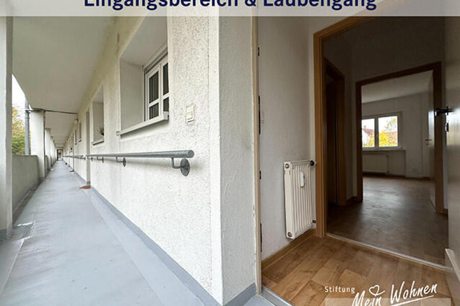 Eingangsbereich und Laubengang