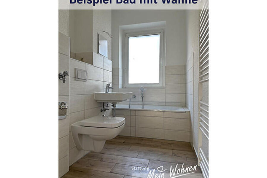 Beispiel Bad mit Wanne